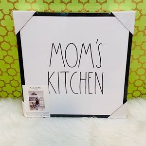 Rae Dunn MOM’s KITCHEN Framed Canvas Wall Art